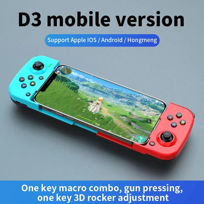 VJ-01 D3 Wireless BT 5.0 Stretchable Gamepad for Mobile Phone Android IOS Devices Retractable Joystick for PC Video Game Controller 